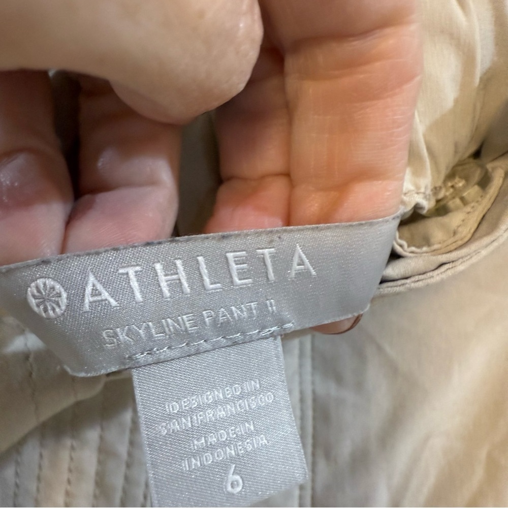ATHLETA | skyline pant II cream sz 6 - Picture 8 of 11